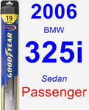 Passenger Wiper Blade for 2006 BMW 325i - Hybrid
