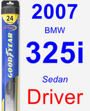Driver Wiper Blade for 2007 BMW 325i - Hybrid