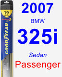 Passenger Wiper Blade for 2007 BMW 325i - Hybrid