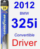 Driver Wiper Blade for 2012 BMW 325i - Hybrid