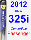 Passenger Wiper Blade for 2012 BMW 325i - Hybrid