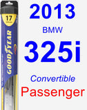 Passenger Wiper Blade for 2013 BMW 325i - Hybrid