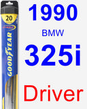 Driver Wiper Blade for 1990 BMW 325i - Hybrid