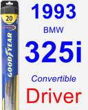 Driver Wiper Blade for 1993 BMW 325i - Hybrid