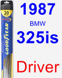 Driver Wiper Blade for 1987 BMW 325is - Hybrid