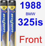 Front Wiper Blade Pack for 1988 BMW 325is - Hybrid