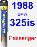 Passenger Wiper Blade for 1988 BMW 325is - Hybrid
