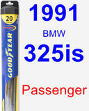 Passenger Wiper Blade for 1991 BMW 325is - Hybrid