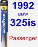Passenger Wiper Blade for 1992 BMW 325is - Hybrid
