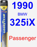 Passenger Wiper Blade for 1990 BMW 325iX - Hybrid