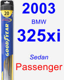 Passenger Wiper Blade for 2003 BMW 325xi - Hybrid