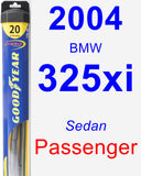 Passenger Wiper Blade for 2004 BMW 325xi - Hybrid