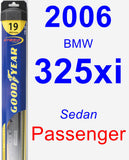 Passenger Wiper Blade for 2006 BMW 325xi - Hybrid