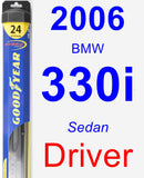 Driver Wiper Blade for 2006 BMW 330i - Hybrid