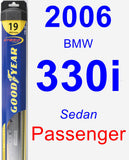 Passenger Wiper Blade for 2006 BMW 330i - Hybrid