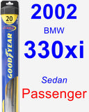 Passenger Wiper Blade for 2002 BMW 330xi - Hybrid