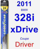 Driver Wiper Blade for 2011 BMW 328i xDrive - Hybrid