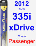 Passenger Wiper Blade for 2012 BMW 335i xDrive - Hybrid