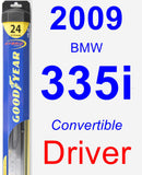Driver Wiper Blade for 2009 BMW 335i - Hybrid