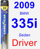 Driver Wiper Blade for 2009 BMW 335i - Hybrid