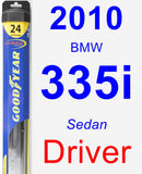 Driver Wiper Blade for 2010 BMW 335i - Hybrid