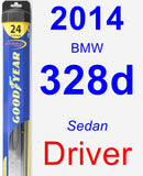 Driver Wiper Blade for 2014 BMW 328d - Hybrid
