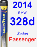 Passenger Wiper Blade for 2014 BMW 328d - Hybrid