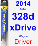 Driver Wiper Blade for 2014 BMW 328d xDrive - Hybrid