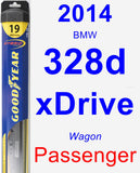 Passenger Wiper Blade for 2014 BMW 328d xDrive - Hybrid