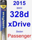 Passenger Wiper Blade for 2015 BMW 328d xDrive - Hybrid