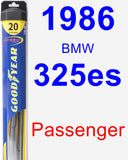 Passenger Wiper Blade for 1986 BMW 325es - Hybrid