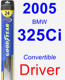 Driver Wiper Blade for 2005 BMW 325Ci - Hybrid