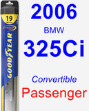 Passenger Wiper Blade for 2006 BMW 325Ci - Hybrid