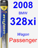 Passenger Wiper Blade for 2008 BMW 328xi - Hybrid