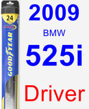 Driver Wiper Blade for 2009 BMW 525i - Hybrid