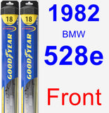Front Wiper Blade Pack for 1982 BMW 528e - Hybrid
