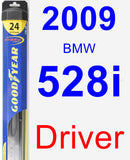 Driver Wiper Blade for 2009 BMW 528i - Hybrid