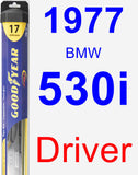 Driver Wiper Blade for 1977 BMW 530i - Hybrid