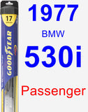 Passenger Wiper Blade for 1977 BMW 530i - Hybrid