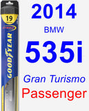 Passenger Wiper Blade for 2014 BMW 535i - Hybrid