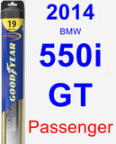 Passenger Wiper Blade for 2014 BMW 550i GT - Hybrid