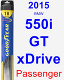Passenger Wiper Blade for 2015 BMW 550i GT xDrive - Hybrid