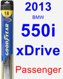 Passenger Wiper Blade for 2013 BMW 550i xDrive - Hybrid