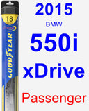 Passenger Wiper Blade for 2015 BMW 550i xDrive - Hybrid