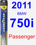 Passenger Wiper Blade for 2011 BMW 750i - Hybrid