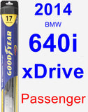 Passenger Wiper Blade for 2014 BMW 640i xDrive - Hybrid