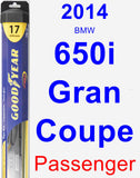 Passenger Wiper Blade for 2014 BMW 650i Gran Coupe - Hybrid