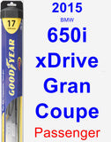 Passenger Wiper Blade for 2015 BMW 650i xDrive Gran Coupe - Hybrid