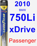 Passenger Wiper Blade for 2010 BMW 750Li xDrive - Hybrid