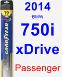 Passenger Wiper Blade for 2014 BMW 750i xDrive - Hybrid